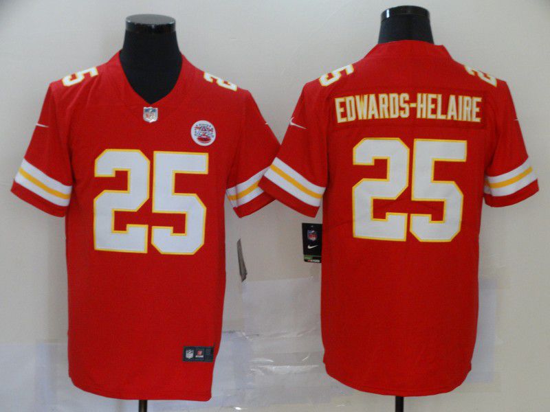 Men Kansas City Chiefs #25 Edwards-Helaire Red Nike Vapor Untouchable Stitched Limited NFL Jerseys